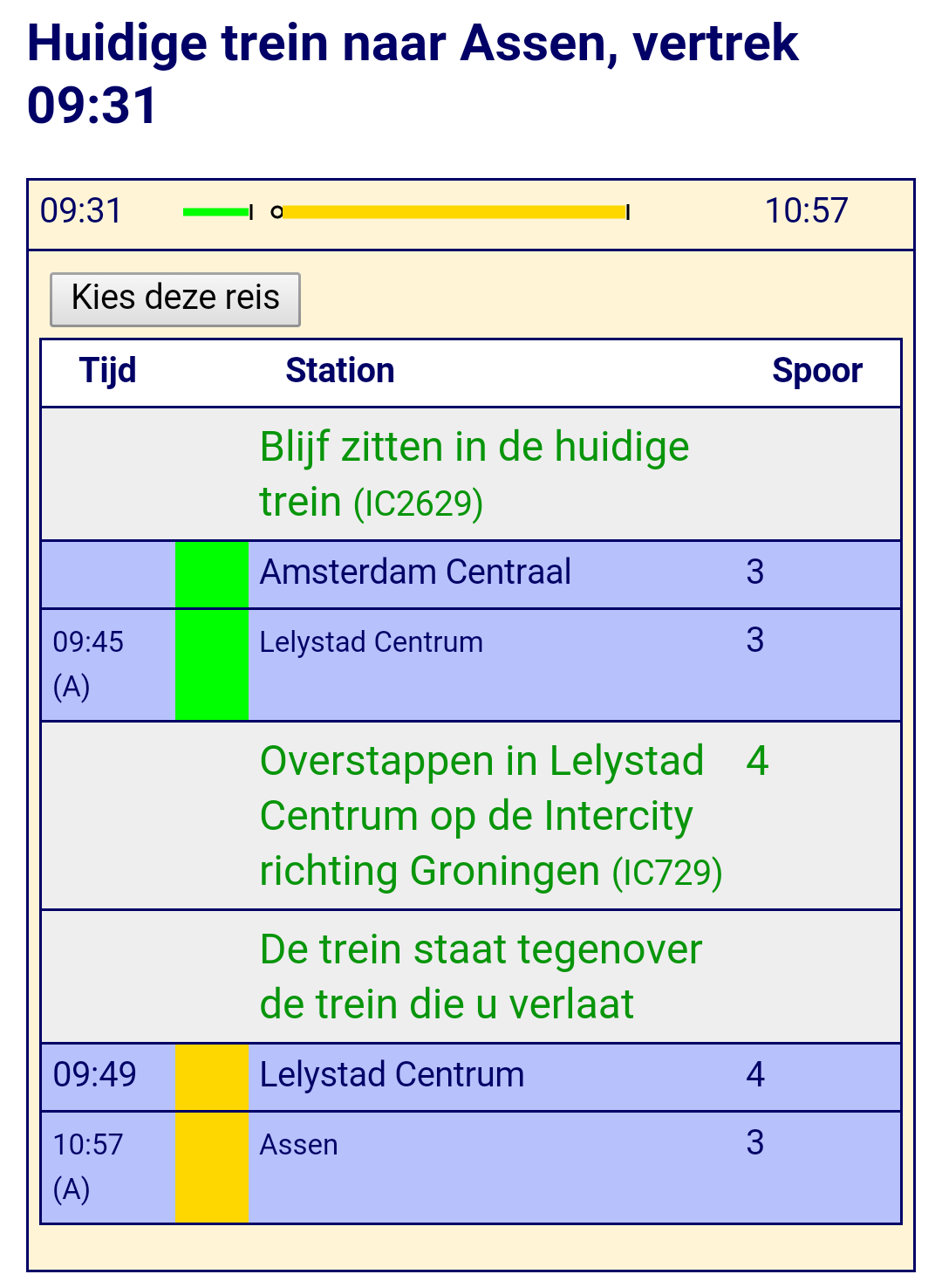 Advies om dan maar in Lelystad over te stappen